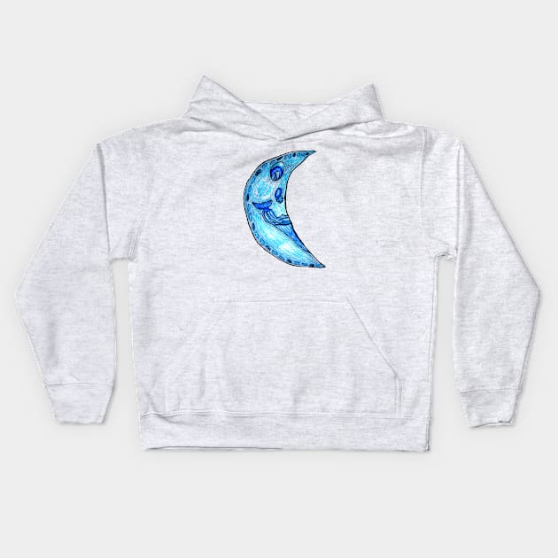 Man on the Moon Kids Hoodie by IanWylie87